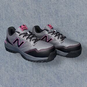 New Balance 589 Industrial Safety Shoes Steel Toe Gray/Pink, Women’s Size 7